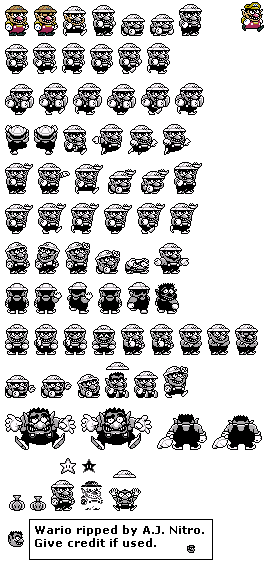 Game Boy GBC - Wario Land Super Mario Land 3 Colored - Wario Normal.png