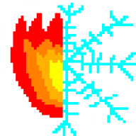 The frozen flame!