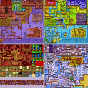 Video game hack level maps
