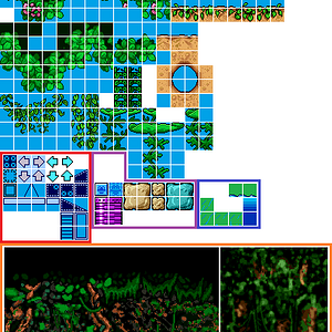 Wario Land 4 Monsoon Jungle Tileset