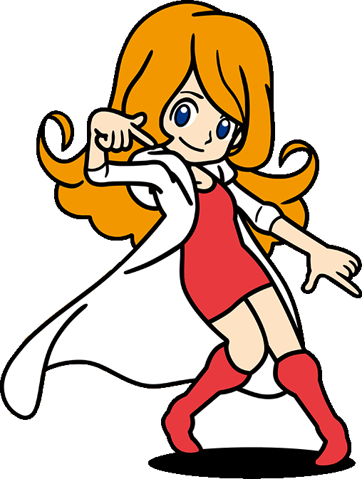 Alt Mona artwork from WarioWare Gold