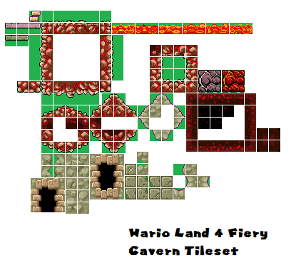 Fiery Cavern Tileset