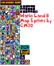 Wario Land 2 Map Tiles