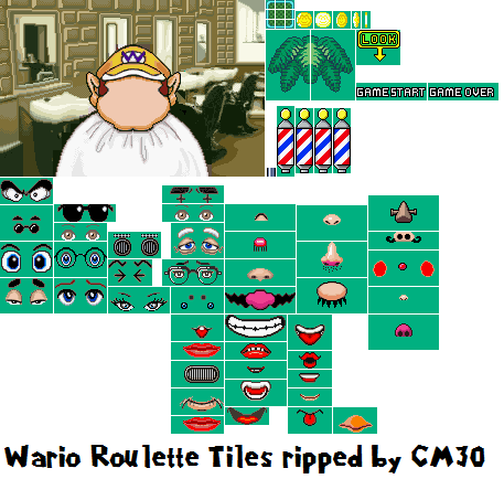 Wario Roulette Sprites