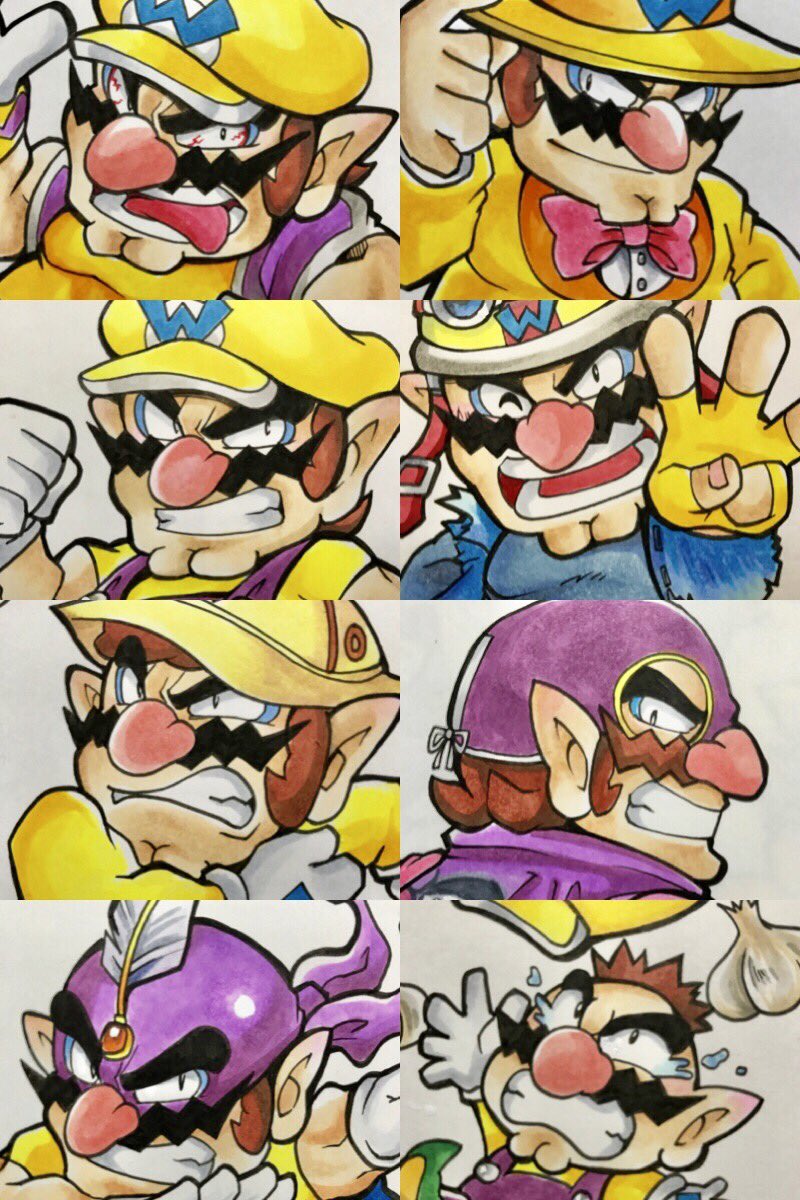 Wario skins wallpaper, made by @omu3310: Twitter