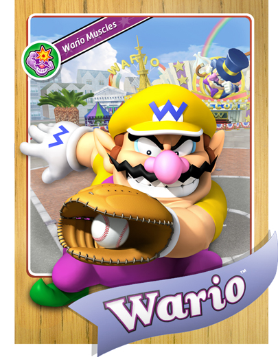 Wario Trading Card